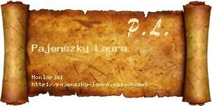 Pajenszky Laura névjegykártya